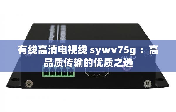 有线高清电视线 sywv75g ：高品质传输的优质之选