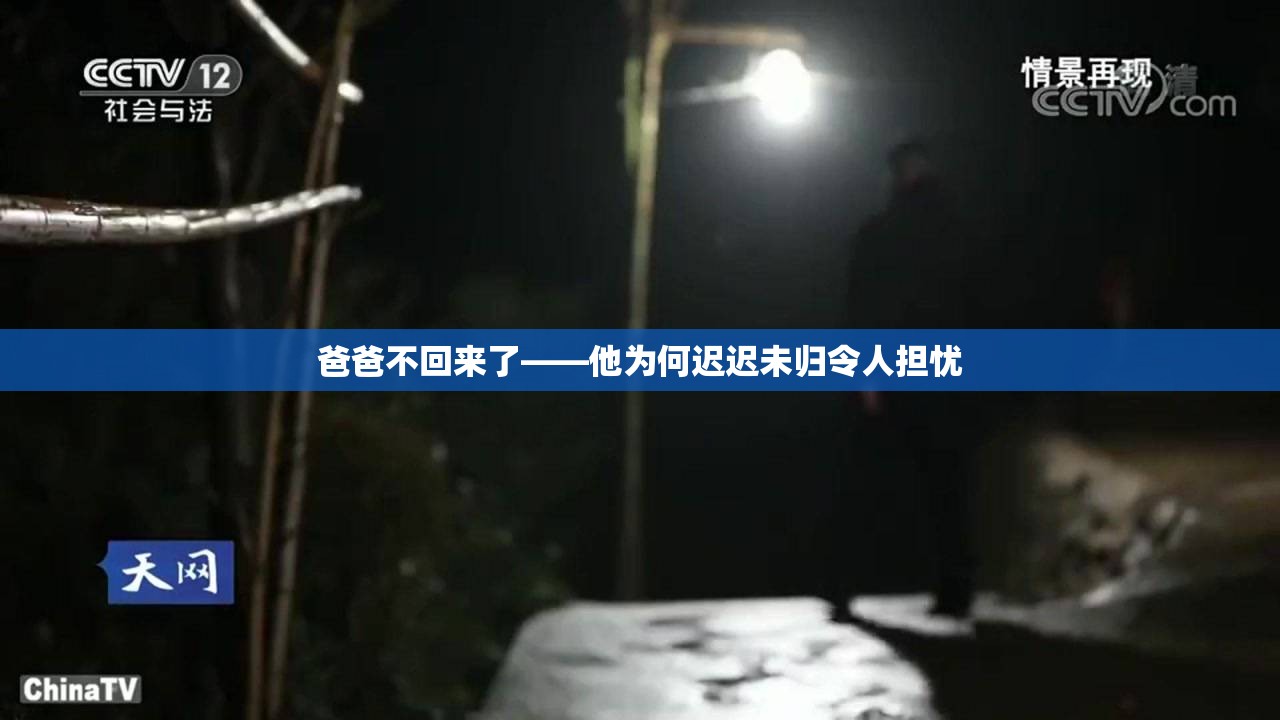 爸爸不回来了——他为何迟迟未归令人担忧