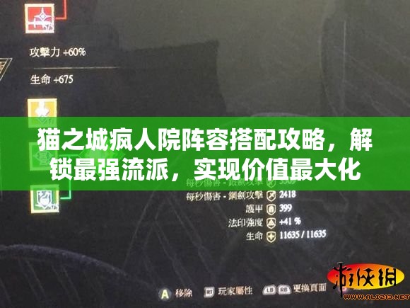 猫之城疯人院阵容搭配攻略，解锁最强流派，实现价值最大化