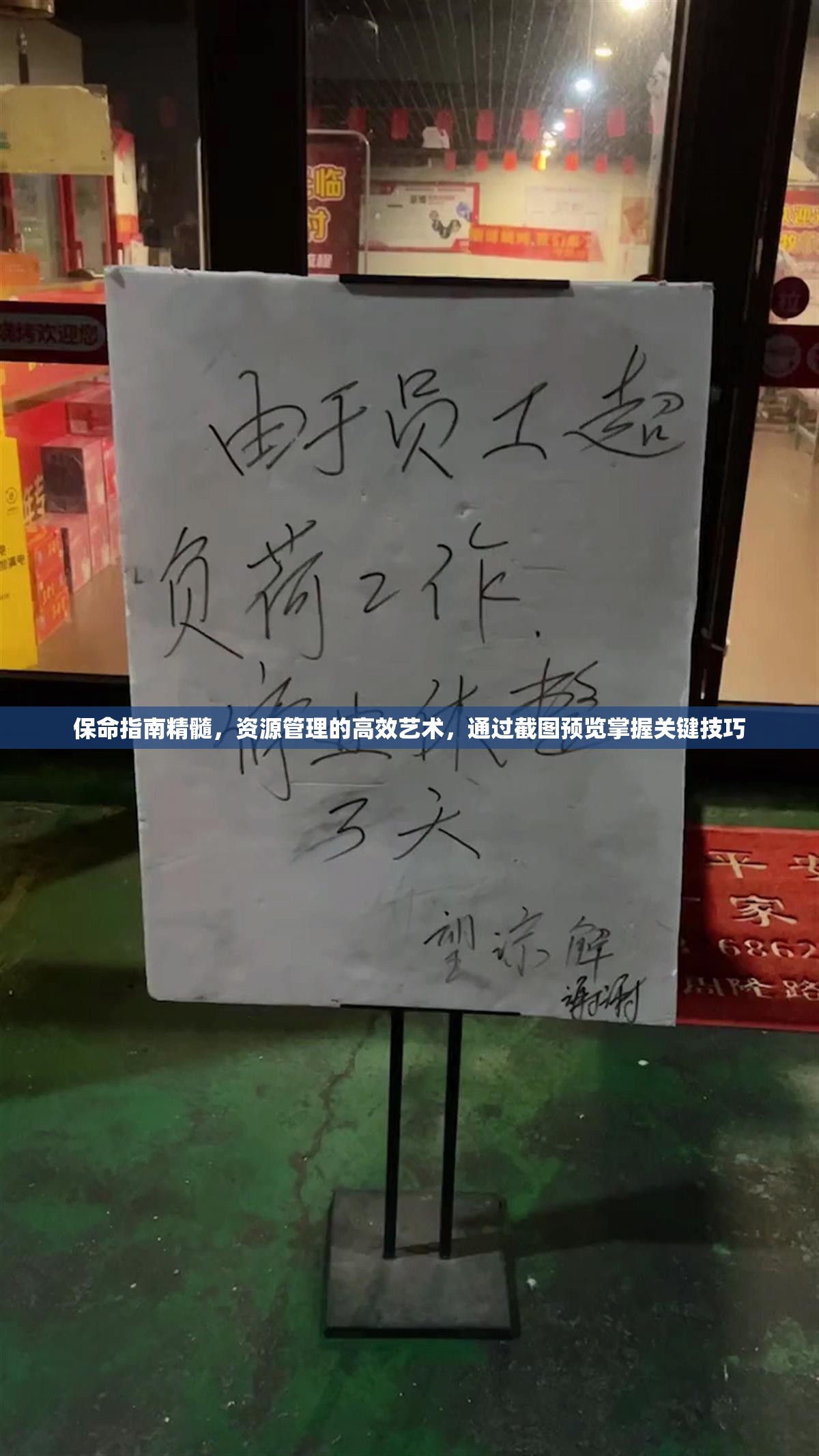 保命指南精髓，资源管理的高效艺术，通过截图预览掌握关键技巧