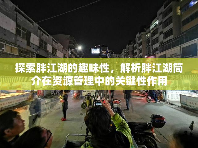 探索胖江湖的趣味性，解析胖江湖简介在资源管理中的关键性作用