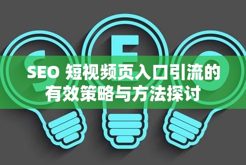 SEO 短视频页入口引流的有效策略与方法探讨