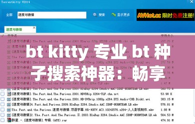 bt kitty 专业 bt 种子搜索神器：畅享海量资源搜索