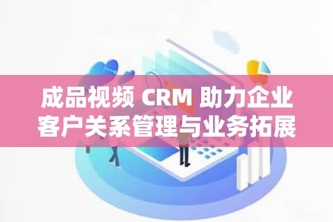 成品视频 CRM 助力企业客户关系管理与业务拓展