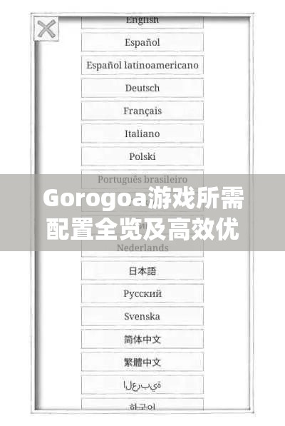 Gorogoa游戏所需配置全览及高效优化管理策略指南