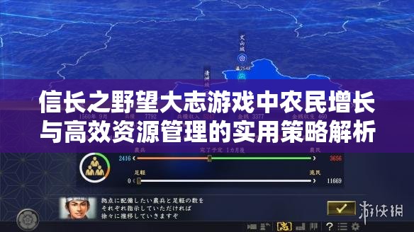 信长之野望大志游戏中农民增长与高效资源管理的实用策略解析