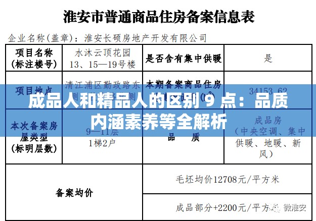 成品人和精品人的区别 9 点：品质内涵素养等全解析