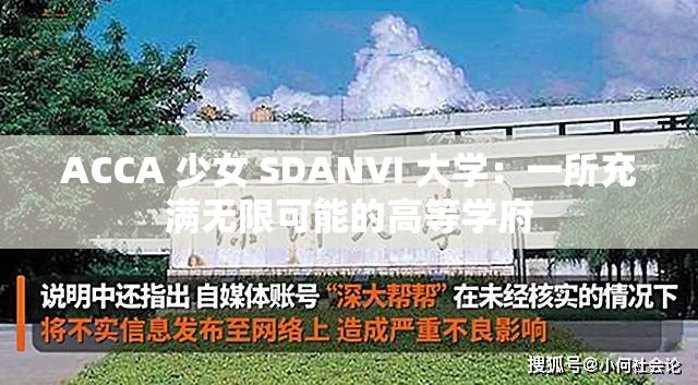 ACCA 少女 SDANVI 大学：一所充满无限可能的高等学府