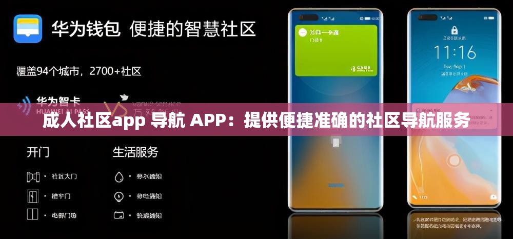 成人社区app 导航 APP：提供便捷准确的社区导航服务