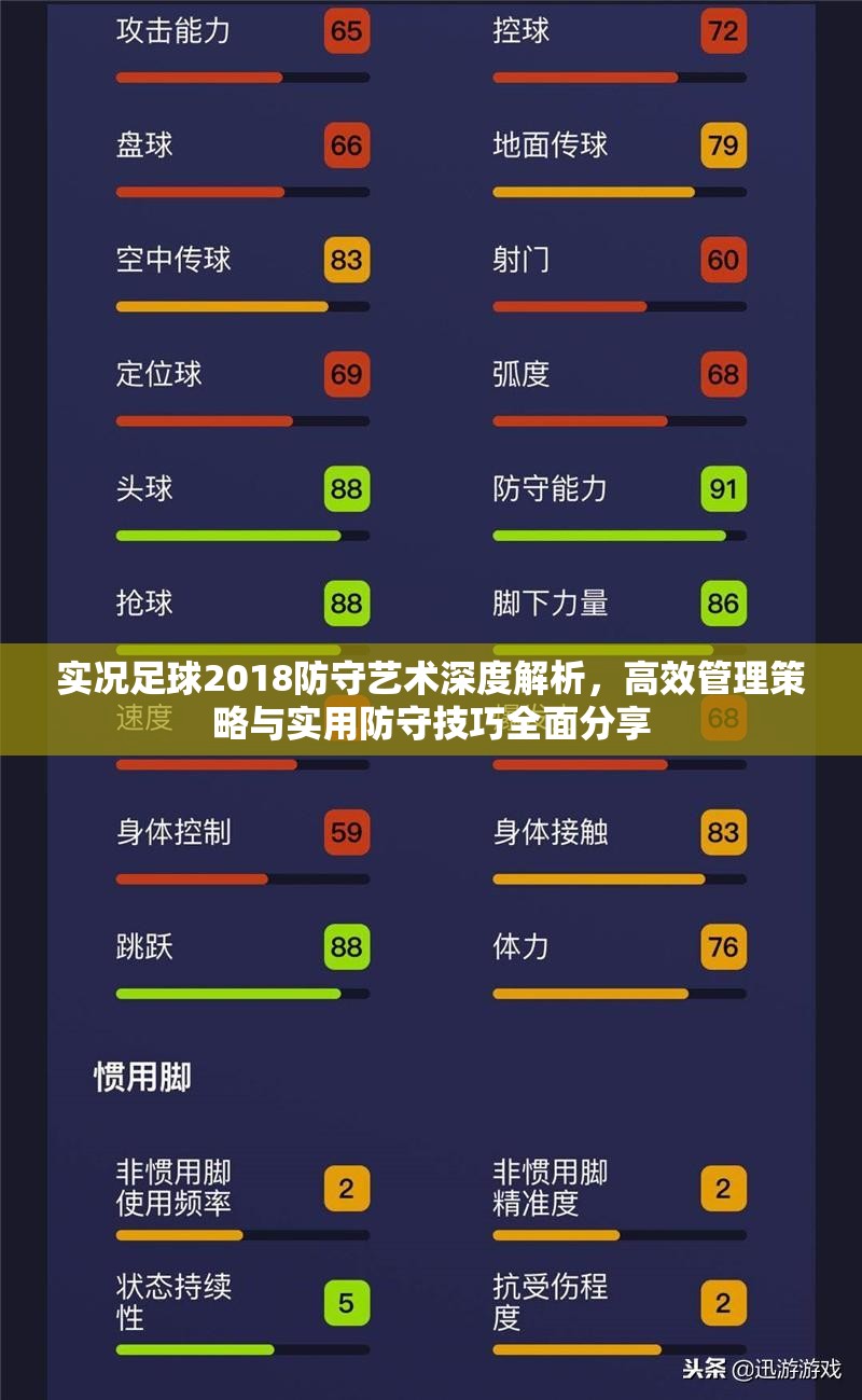 实况足球2018防守艺术深度解析，高效管理策略与实用防守技巧全面分享