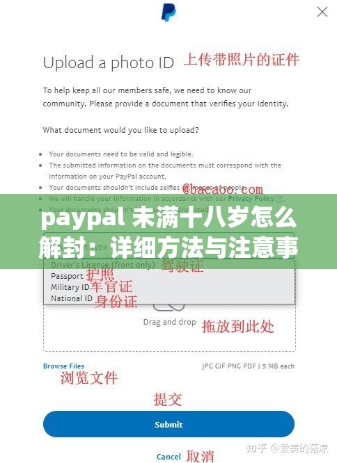 paypal 未满十八岁怎么解封：详细方法与注意事项