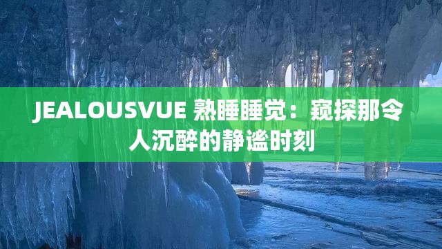 JEALOUSVUE 熟睡睡觉：窥探那令人沉醉的静谧时刻