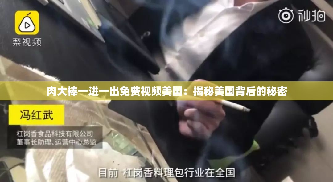 肉大棒一进一出免费视频美国：揭秘美国背后的秘密