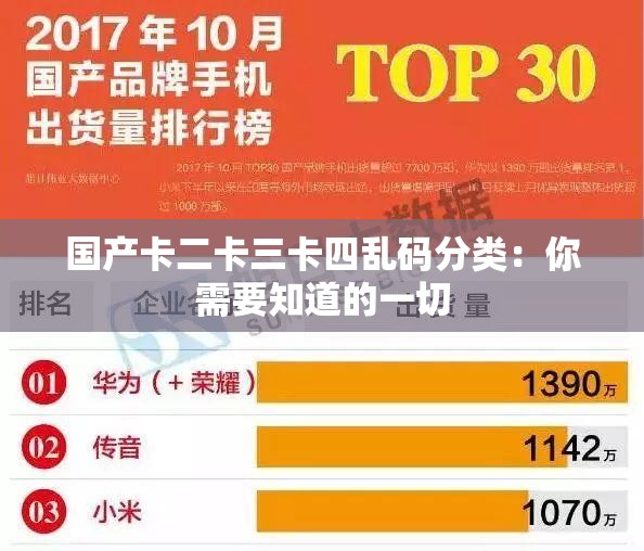 国产卡二卡三卡四乱码分类：你需要知道的一切