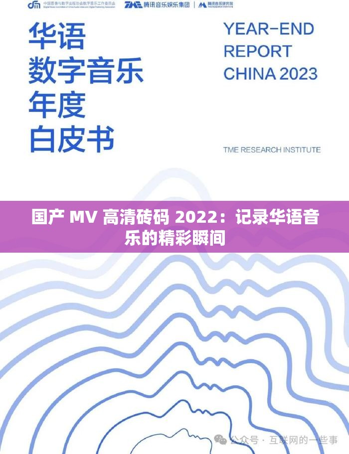 国产 MV 高清砖码 2022：记录华语音乐的精彩瞬间