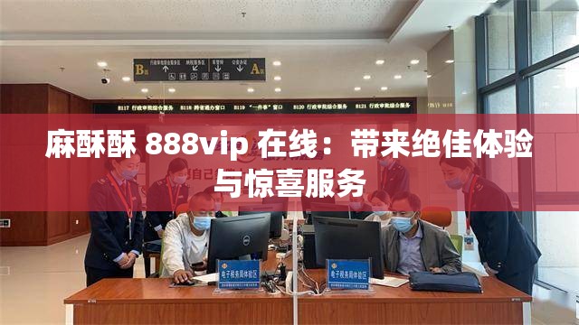 麻酥酥 888vip 在线：带来绝佳体验与惊喜服务