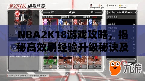 NBA2K18游戏攻略，揭秘高效刷经验升级秘诀及挂机快速升级实用技巧