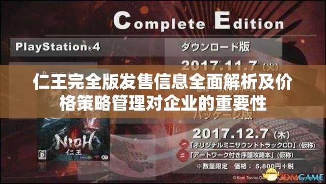 仁王完全版发售信息全面解析及价格策略管理对企业的重要性