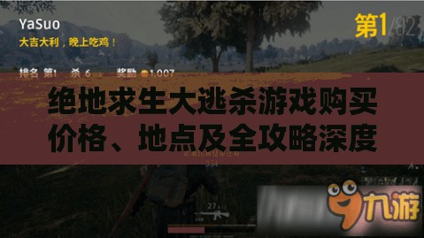 绝地求生大逃杀游戏购买价格、地点及全攻略深度解析