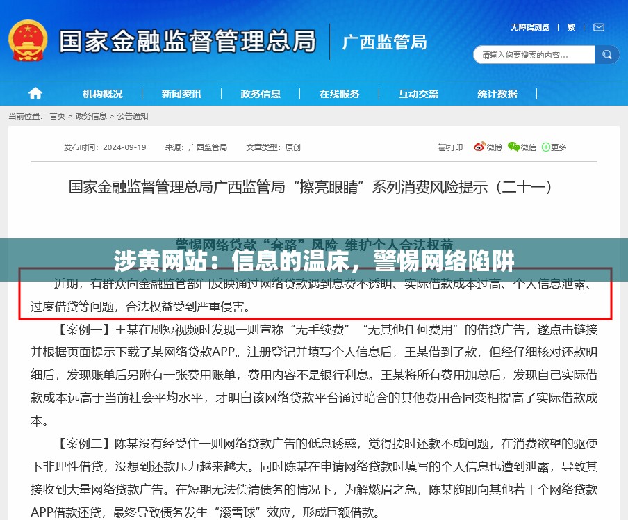 涉黄网站：信息的温床，警惕网络陷阱