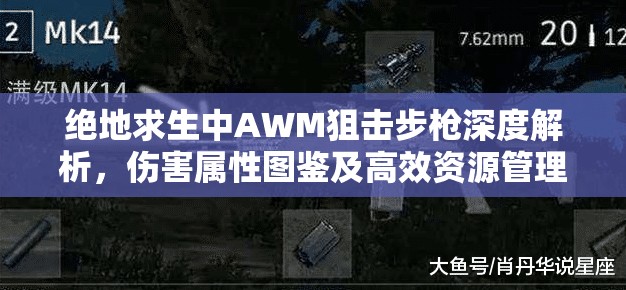 绝地求生中AWM狙击步枪深度解析，伤害属性图鉴及高效资源管理艺术