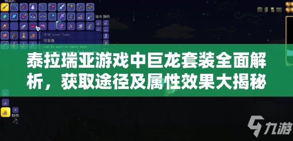 泰拉瑞亚游戏中巨龙套装全面解析，获取途径及属性效果大揭秘