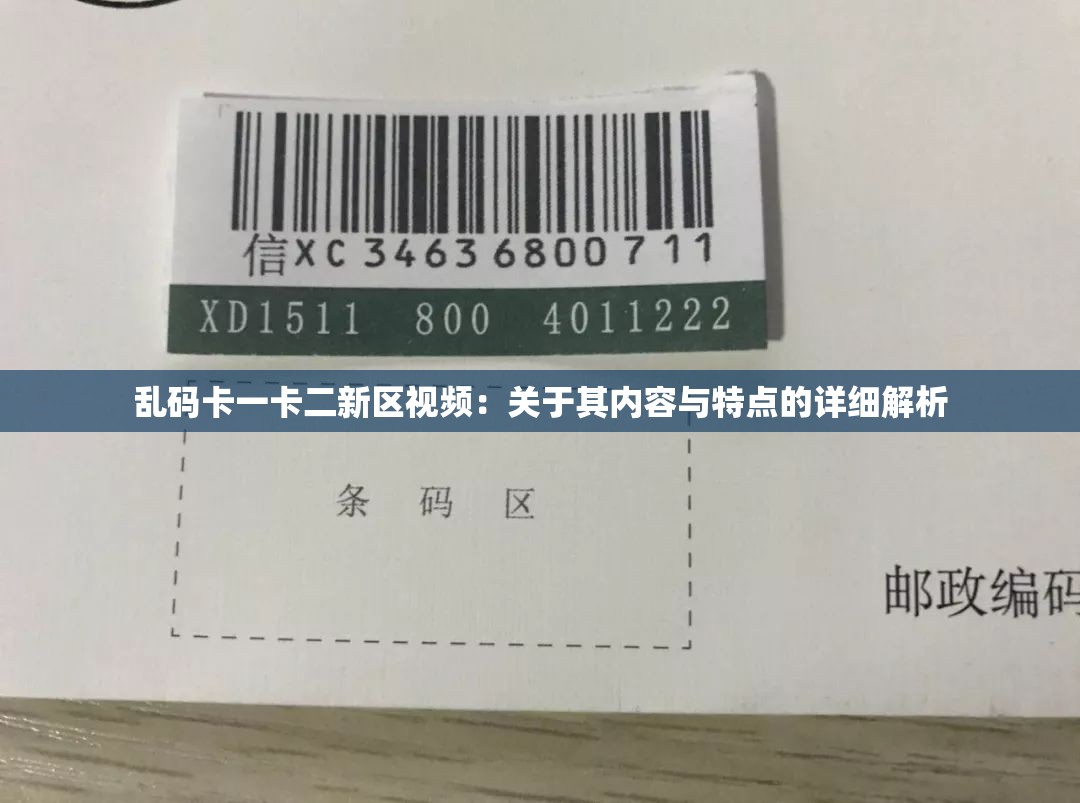 乱码卡一卡二新区视频：关于其内容与特点的详细解析