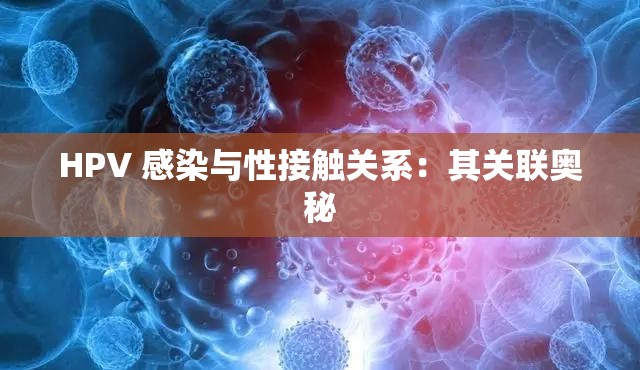 HPV 感染与性接触关系：其关联奥秘