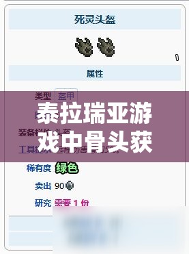 泰拉瑞亚游戏中骨头获取方法与资源管理技巧，实现高效利用及价值最大化