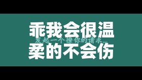 乖我会很温柔的不会伤到你请相信我会一直爱你