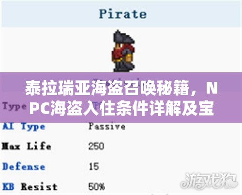 泰拉瑞亚海盗召唤秘籍，NPC海盗入住条件详解及宝藏贩卖指南