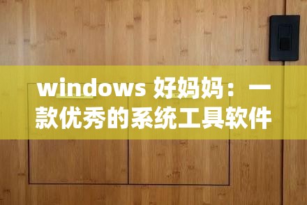 windows 好妈妈：一款优秀的系统工具软件