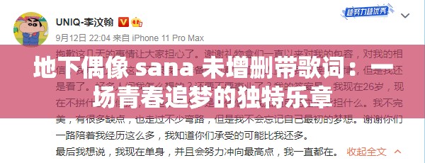 地下偶像 sana 未增删带歌词：一场青春追梦的独特乐章