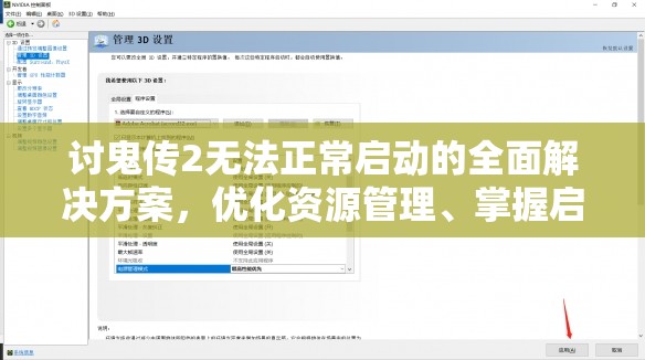讨鬼传2无法正常启动的全面解决方案，优化资源管理、掌握启动技巧与避免资源浪费