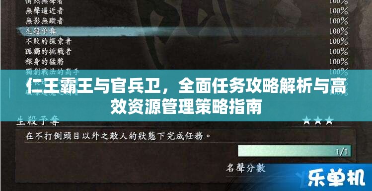 仁王霸王与官兵卫，全面任务攻略解析与高效资源管理策略指南