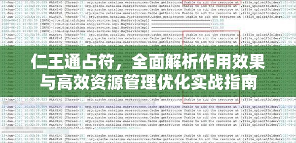 仁王通占符，全面解析作用效果与高效资源管理优化实战指南