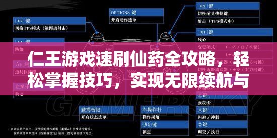 仁王游戏速刷仙药全攻略，轻松掌握技巧，实现无限续航与资源累积