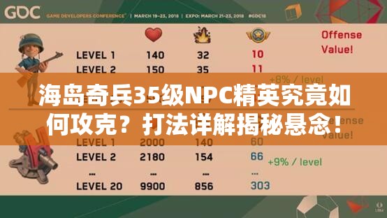 海岛奇兵35级NPC精英究竟如何攻克？打法详解揭秘悬念！