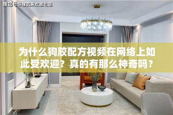 为什么狗胶配方视频在网络上如此受欢迎？真的有那么神奇吗？