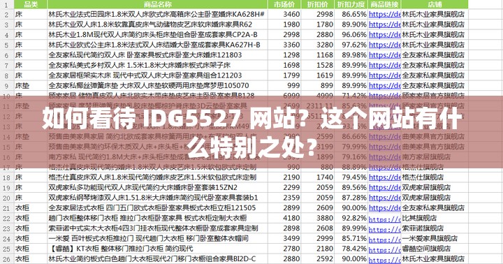 如何看待 IDG5527 网站？这个网站有什么特别之处？