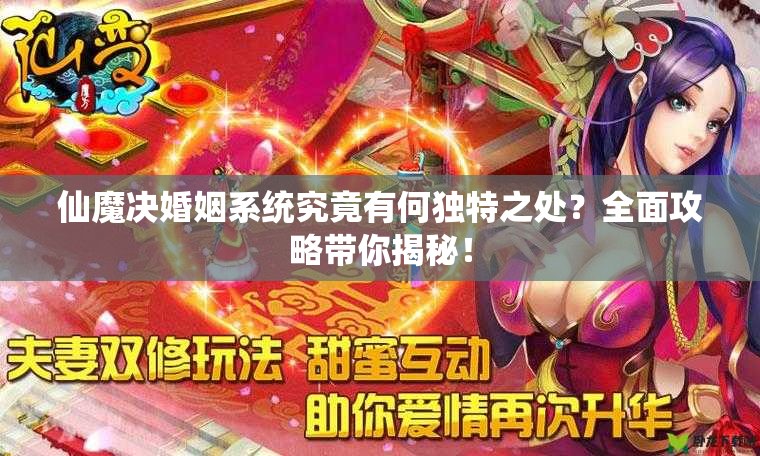 仙魔决婚姻系统究竟有何独特之处？全面攻略带你揭秘！