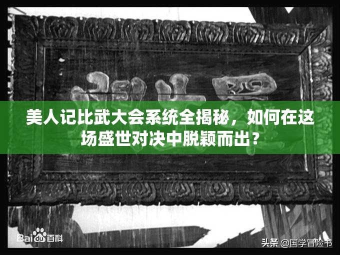 美人记比武大会系统全揭秘，如何在这场盛世对决中脱颖而出？