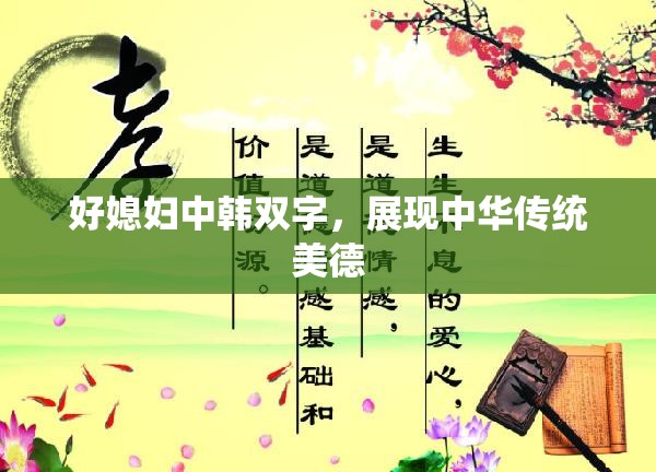 好媳妇中韩双字，展现中华传统美德