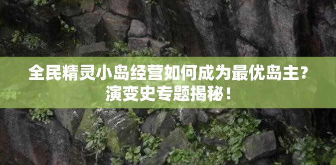 全民精灵小岛经营如何成为最优岛主？演变史专题揭秘！