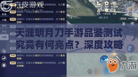 天涯明月刀手游品鉴测试究竟有何亮点？深度攻略为你全面解析！