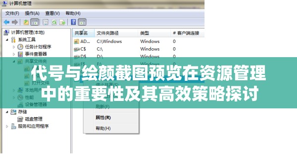 代号与绘颜截图预览在资源管理中的重要性及其高效策略探讨