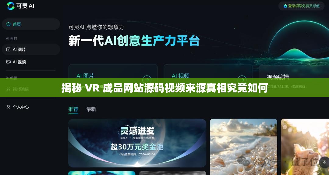 揭秘 VR 成品网站源码视频来源真相究竟如何