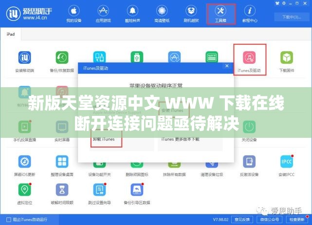 新版天堂资源中文 WWW 下载在线断开连接问题亟待解决