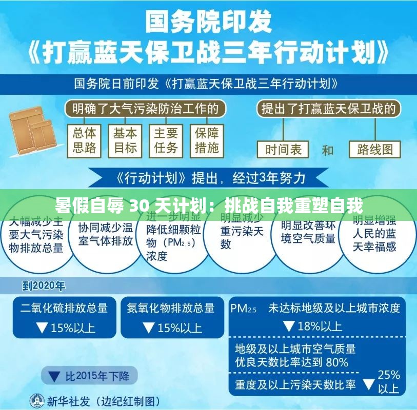 暑假自辱 30 天计划：挑战自我重塑自我