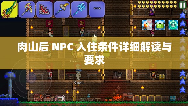 肉山后 NPC 入住条件详细解读与要求